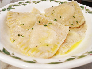 ravioli with butter sauce