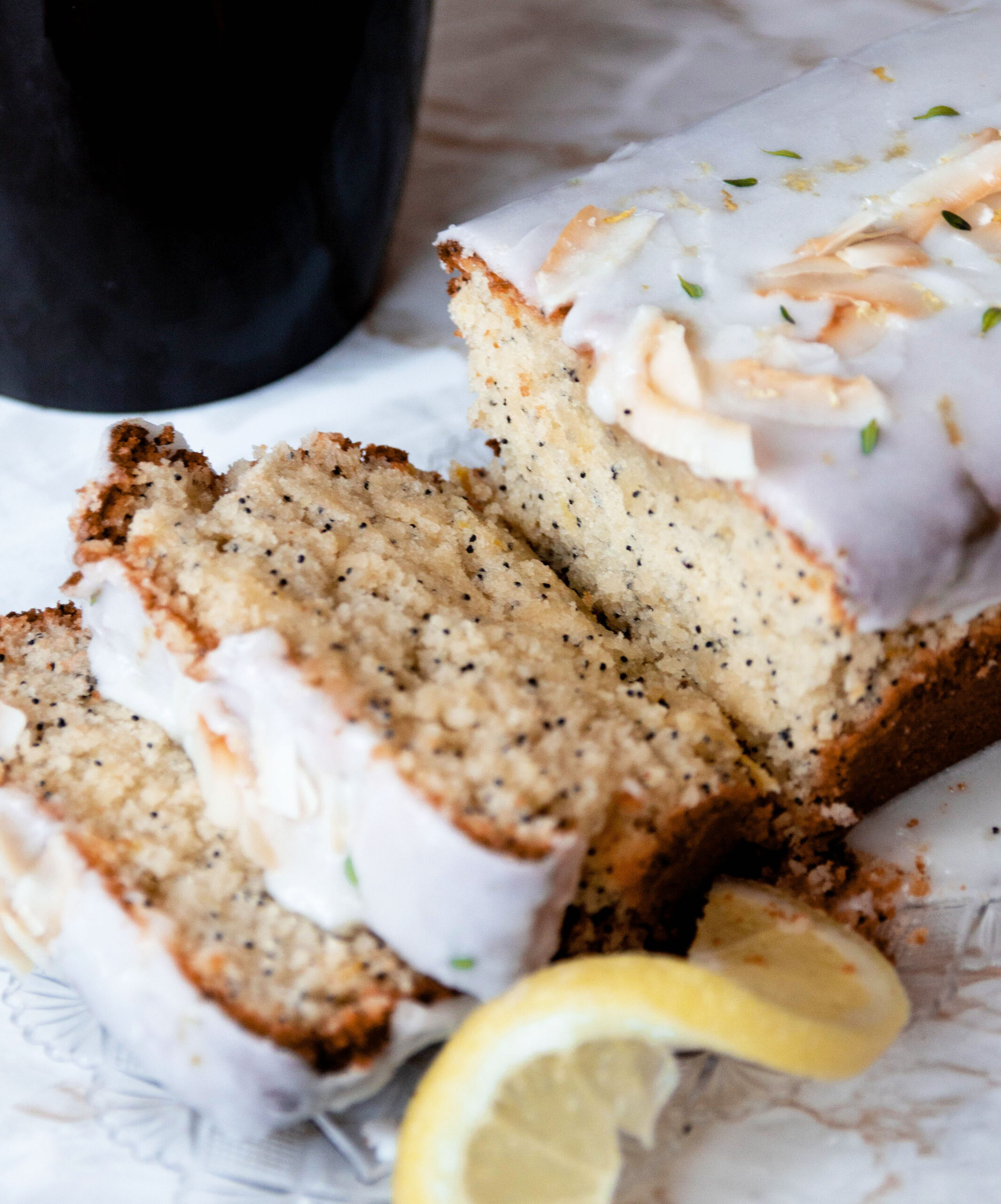 Lemon Tahini Poppyseed Loaf